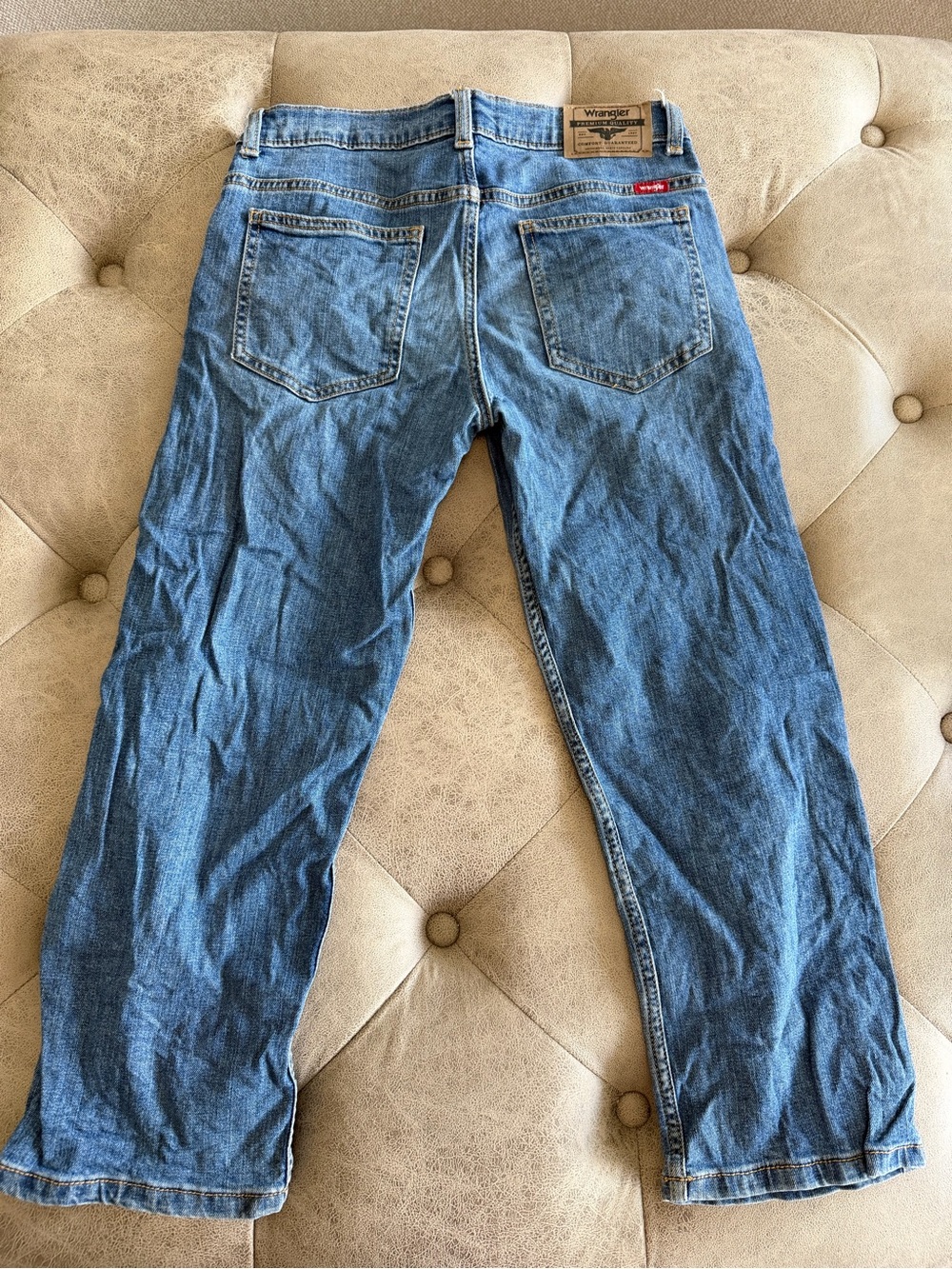 Wrangler boys Blue Denim Jeans Classic straight size 10 husky